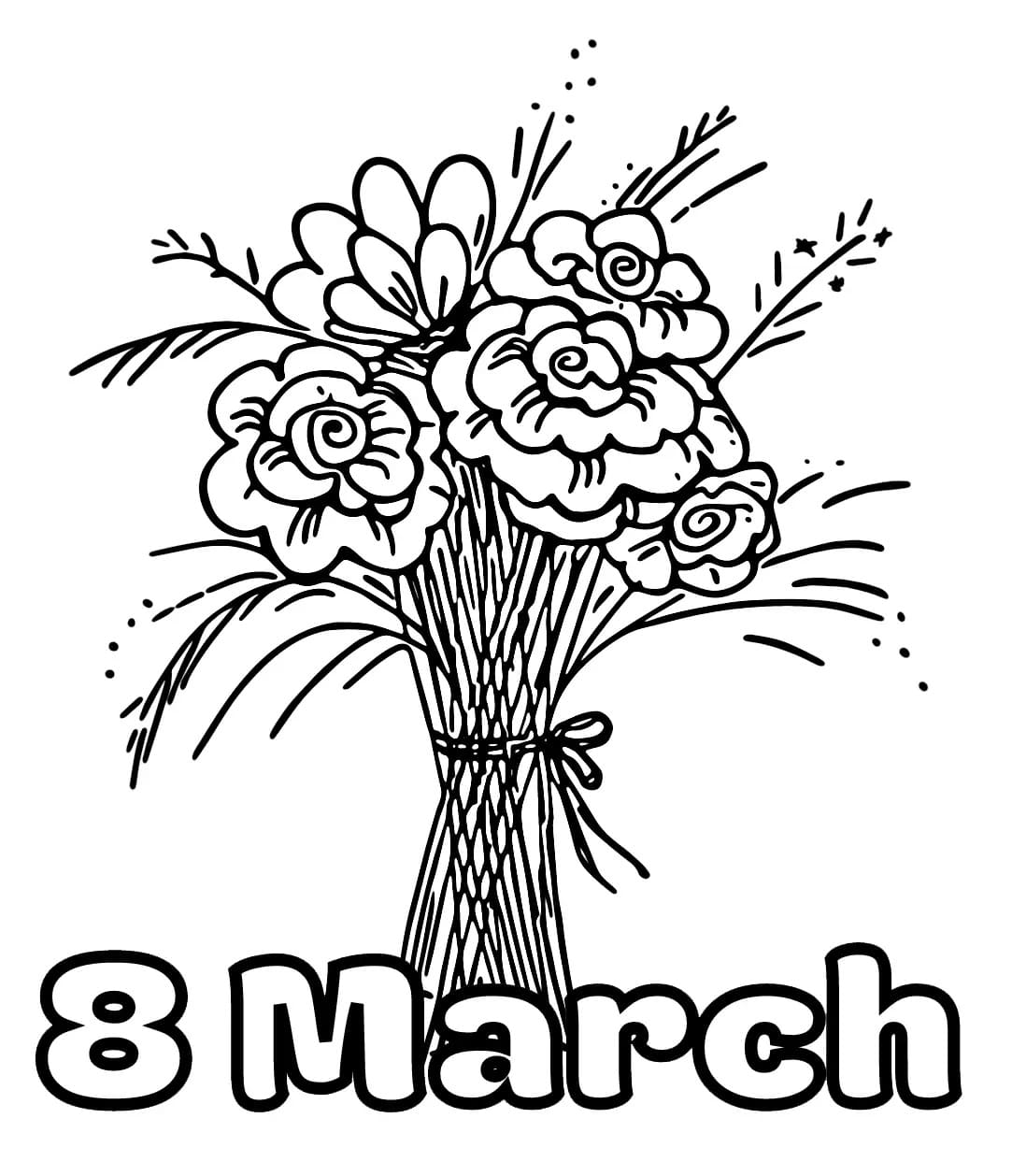 3월 8일 coloring page