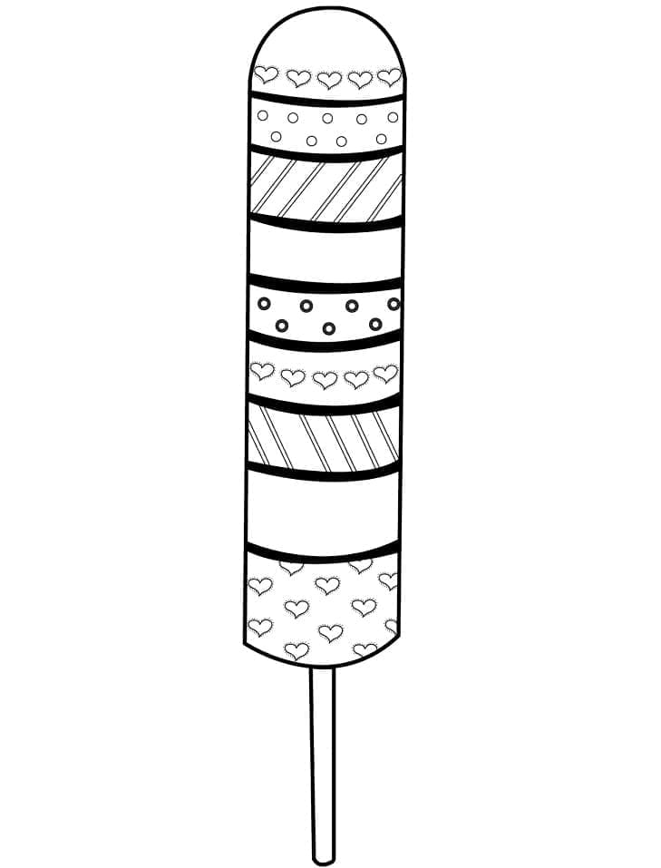 아이스캔디 인쇄 가능 coloring page