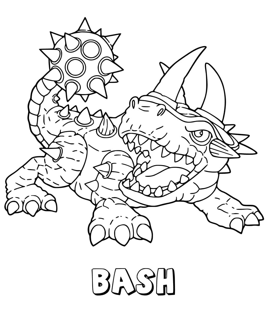 배쉬 스카이랜더스 coloring page