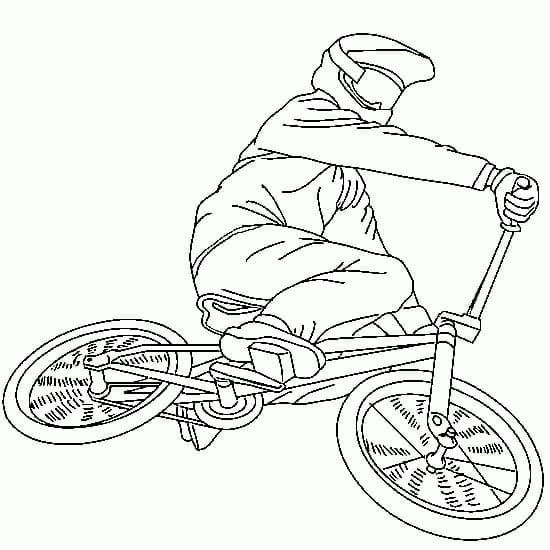 BMX 자전거 coloring page