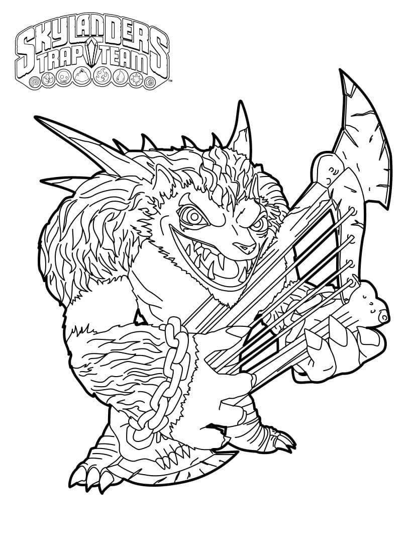 볼프강 스카이랜더스 coloring page