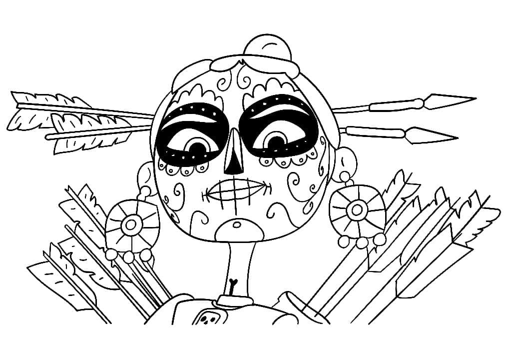 치미 coloring page