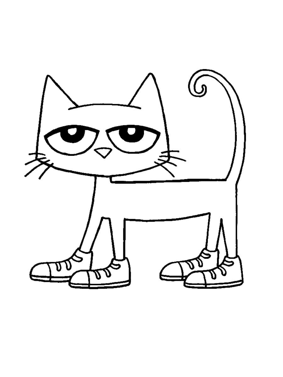 어린이를 위한 고양이 피트 coloring page