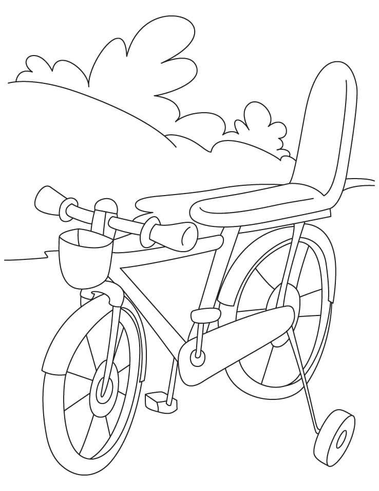 어린이용 자전거 좋은 coloring page