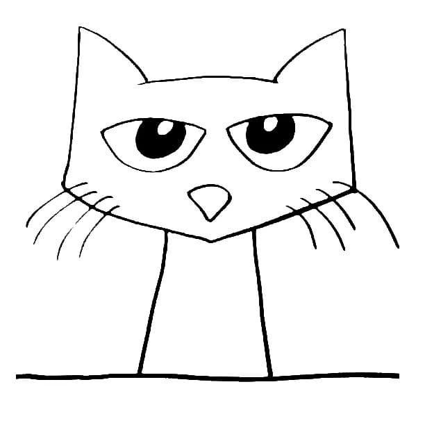 고양이 얼굴 피트 coloring page