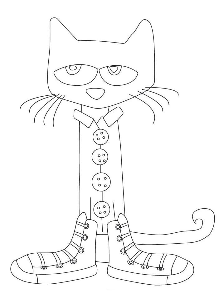 고양이 피트 프린트하기 coloring page