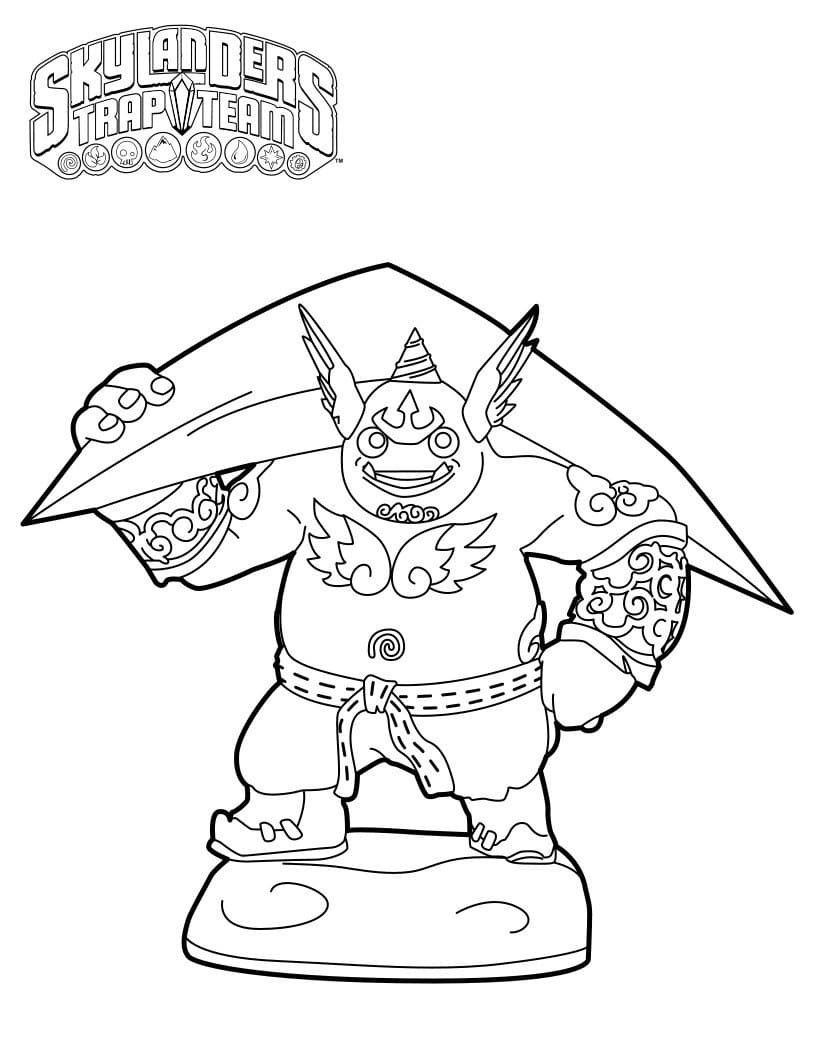 구스토 스카이랜더스 coloring page