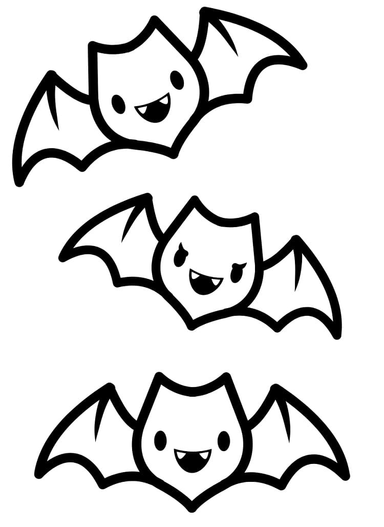 귀여운 박쥐 아름다운 coloring page
