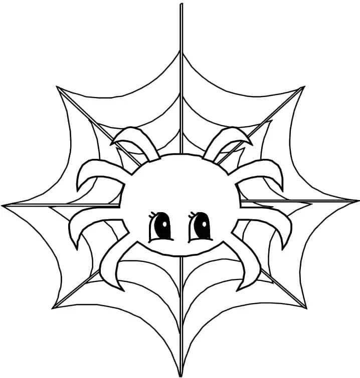 귀여운 거미 인쇄 가능 coloring page