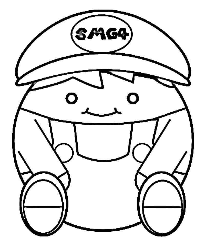 행복한 Beeg SMG4 coloring page