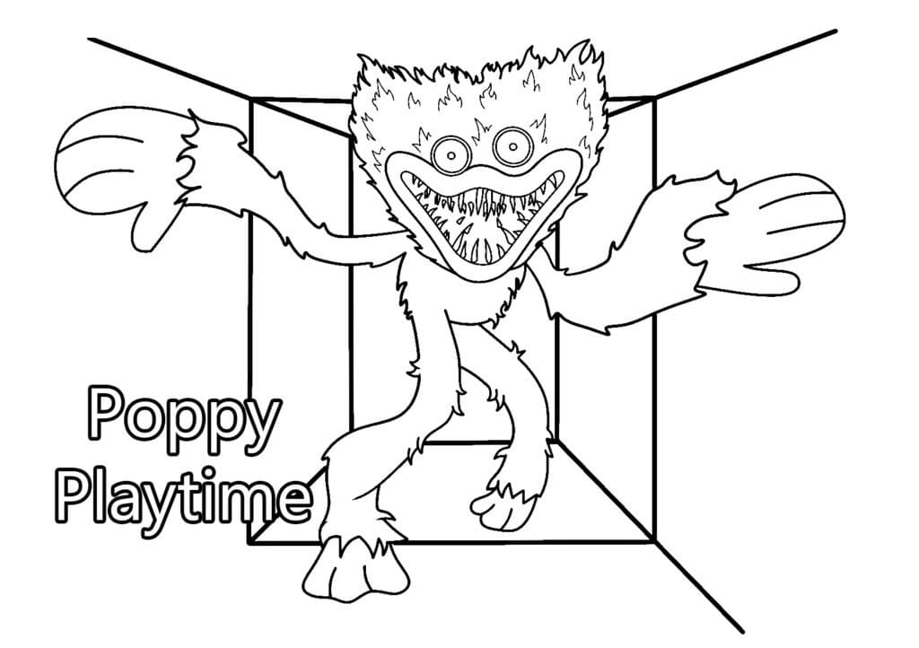 허기 워기 체이싱 coloring page