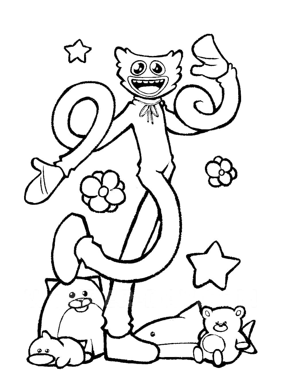 허기 워기 포피 플레이타임 coloring page