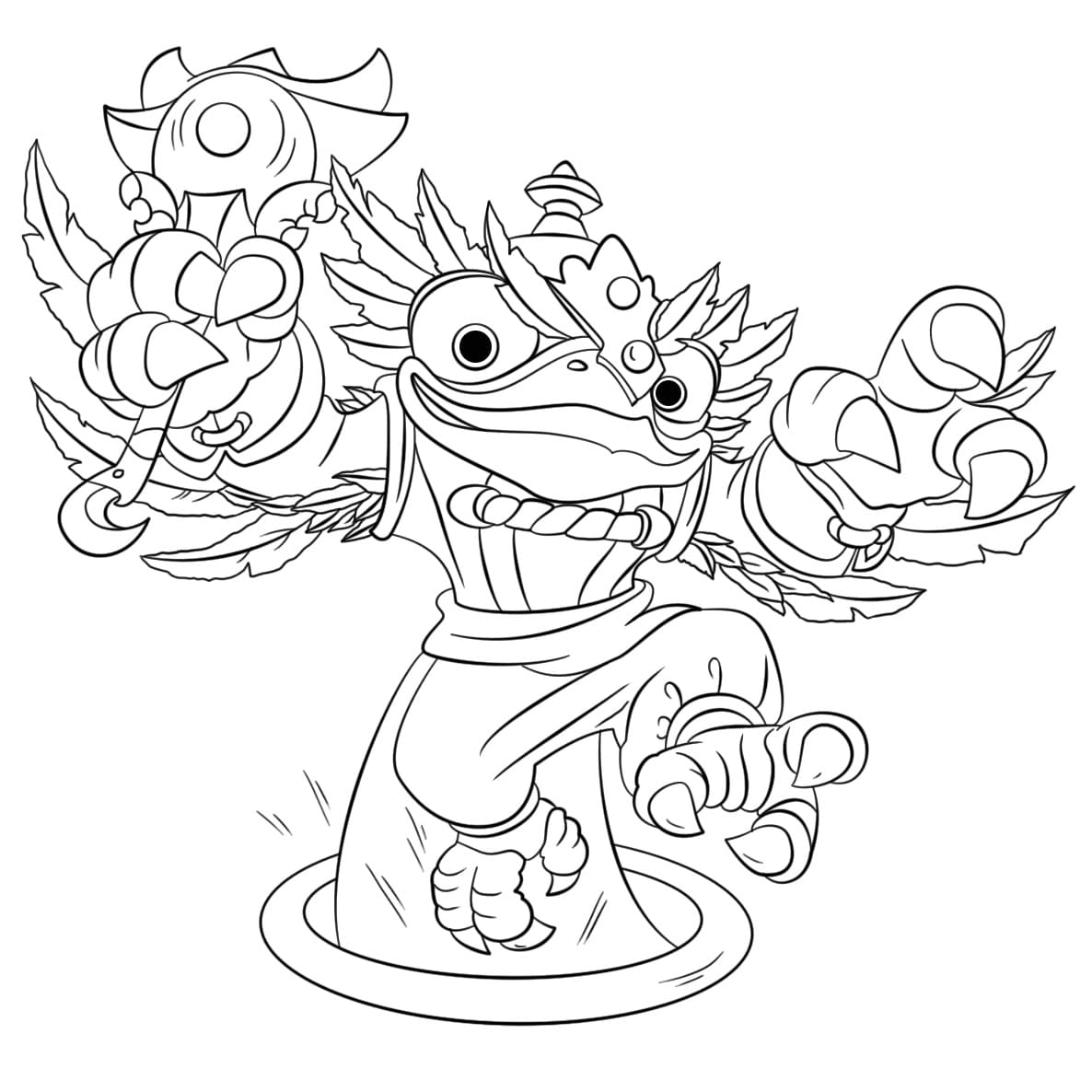 훗 루프 스카이랜더스 coloring page