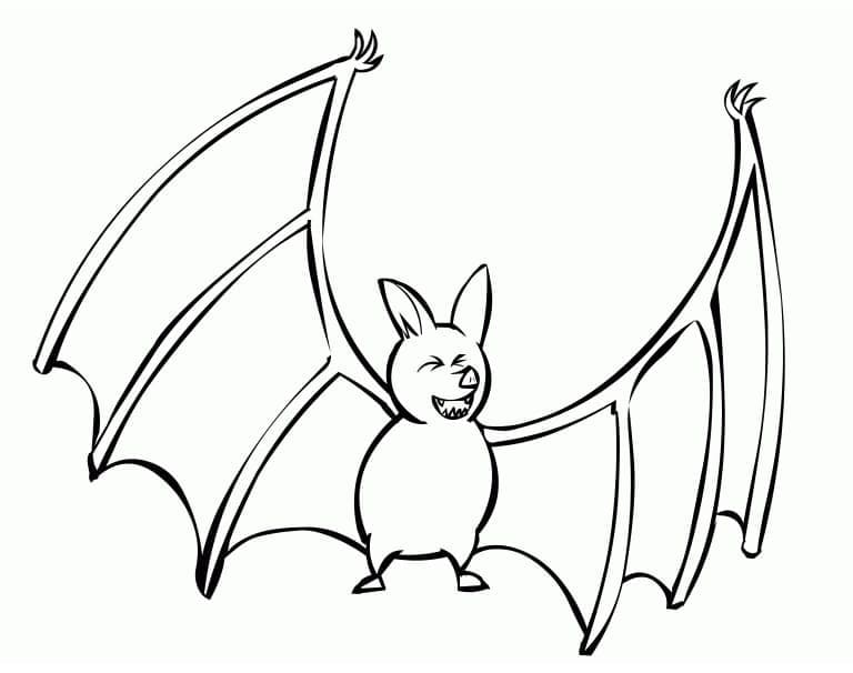 인쇄 가능한 박쥐 coloring page