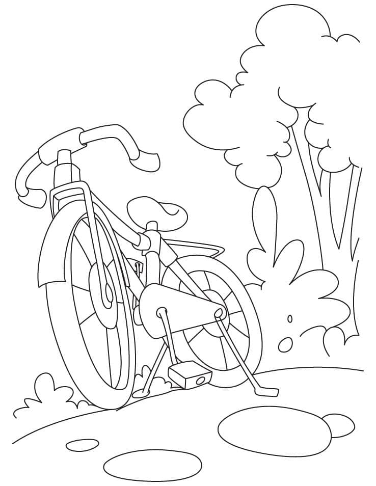 인쇄 가능한 자전거 coloring page