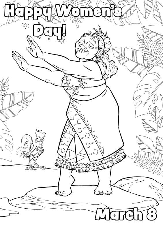 인쇄 가능한 여성의 날 coloring page