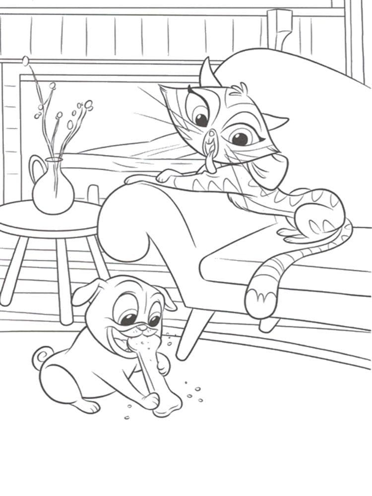 롤리와 히시 coloring page