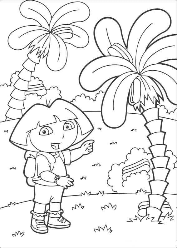 무료 도라 익스플로러 coloring page