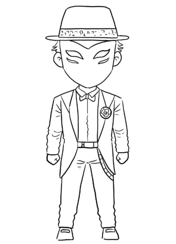 무료 화재 흡연 스킨 coloring page