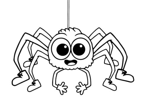 무료로 인쇄 가능한 귀여운 거미