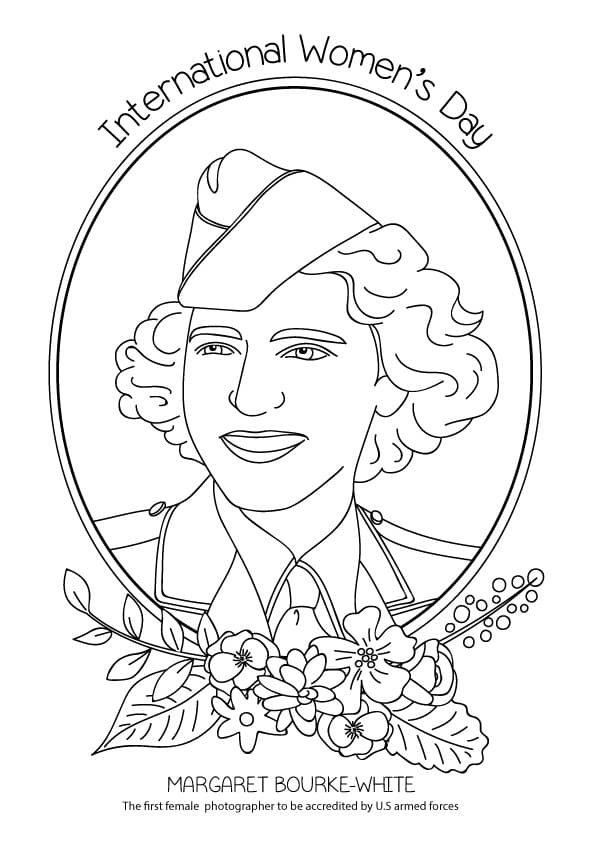 무료로 인쇄 가능한 세계 여성의 날 coloring page