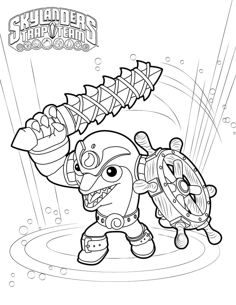 플립 난파선 스카이랜더스 coloring page