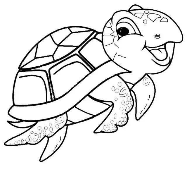 사랑스러운 바다거북 coloring page