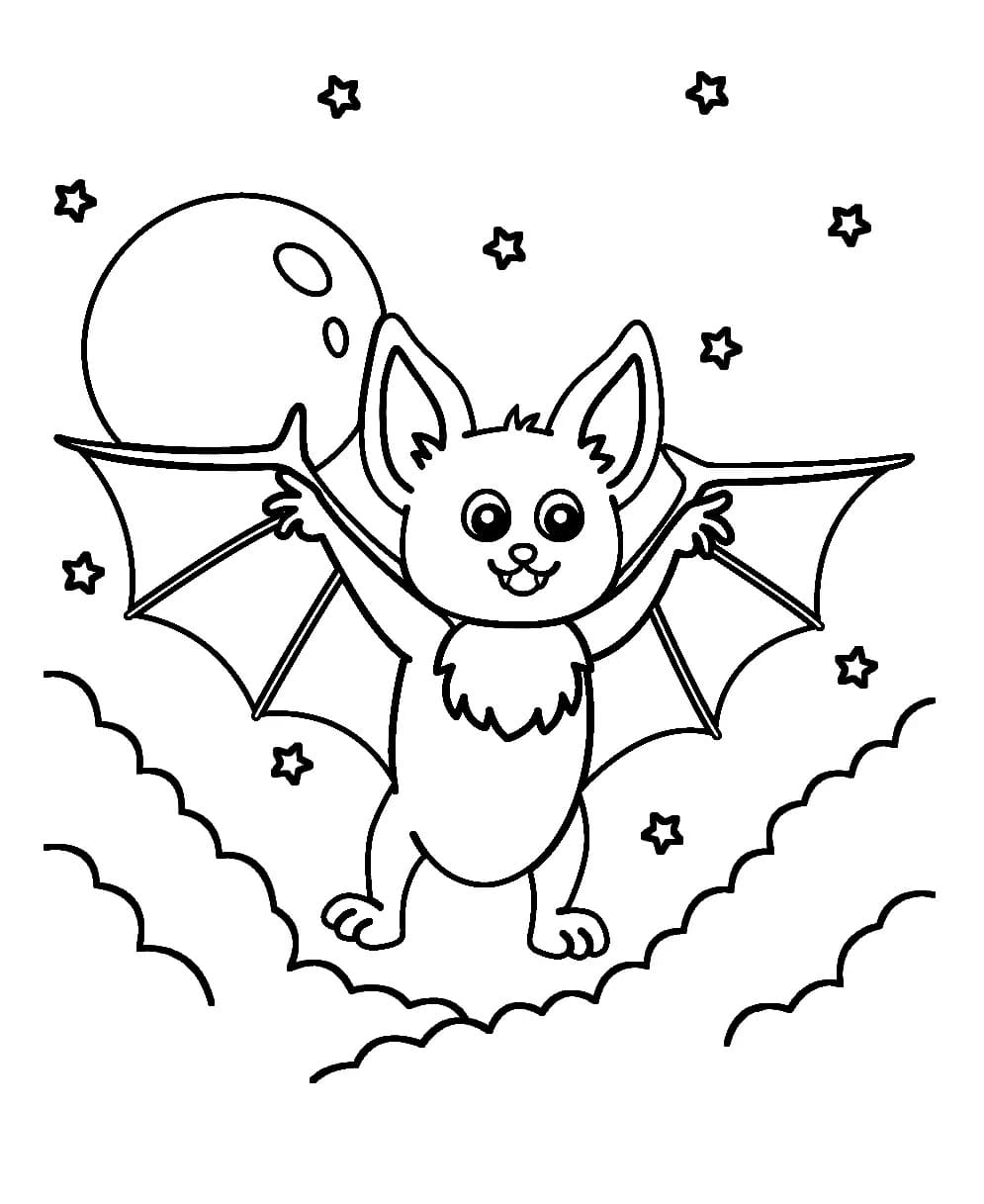 사랑스러운 박쥐 coloring page