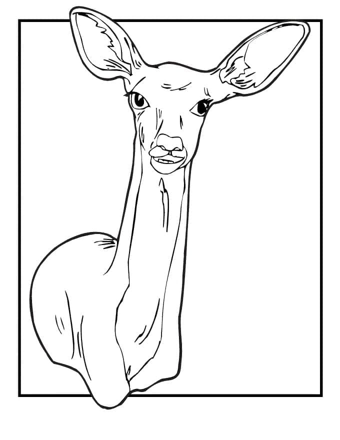 사슴 인쇄 가능 coloring page