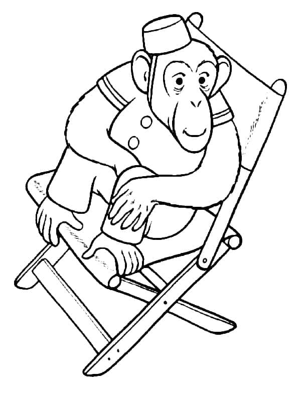 서커스 원숭이 coloring page