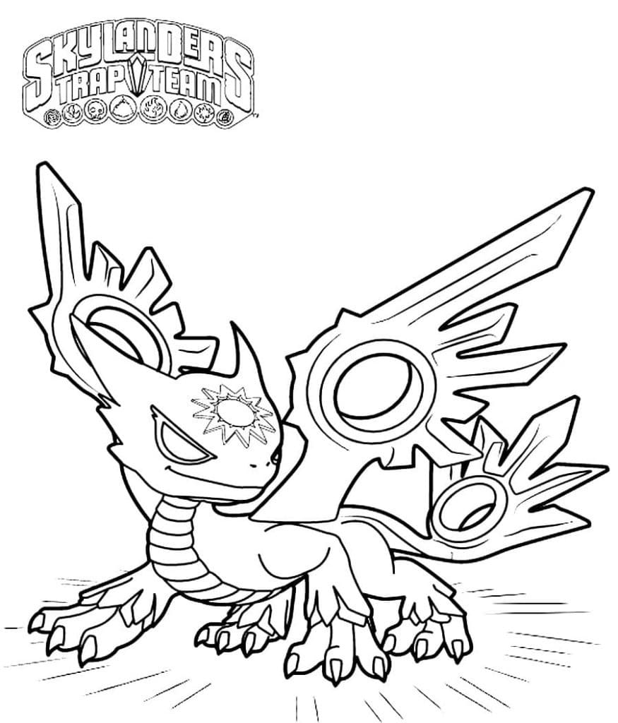 스카이랜더 스포트라이트 coloring page