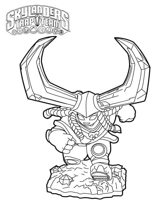 스카이랜더스 헤드 러시 coloring page