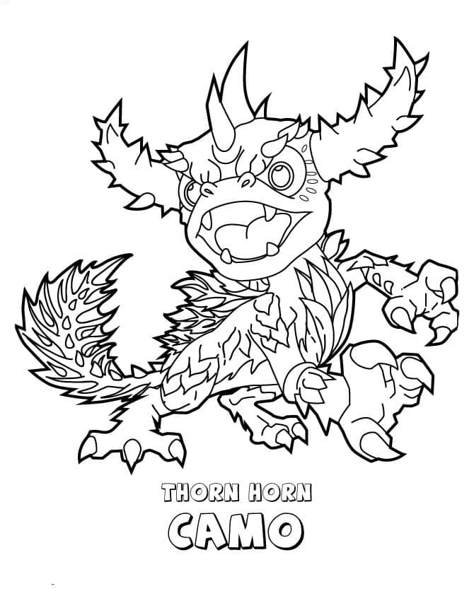 스카이랜더스 카모 coloring page