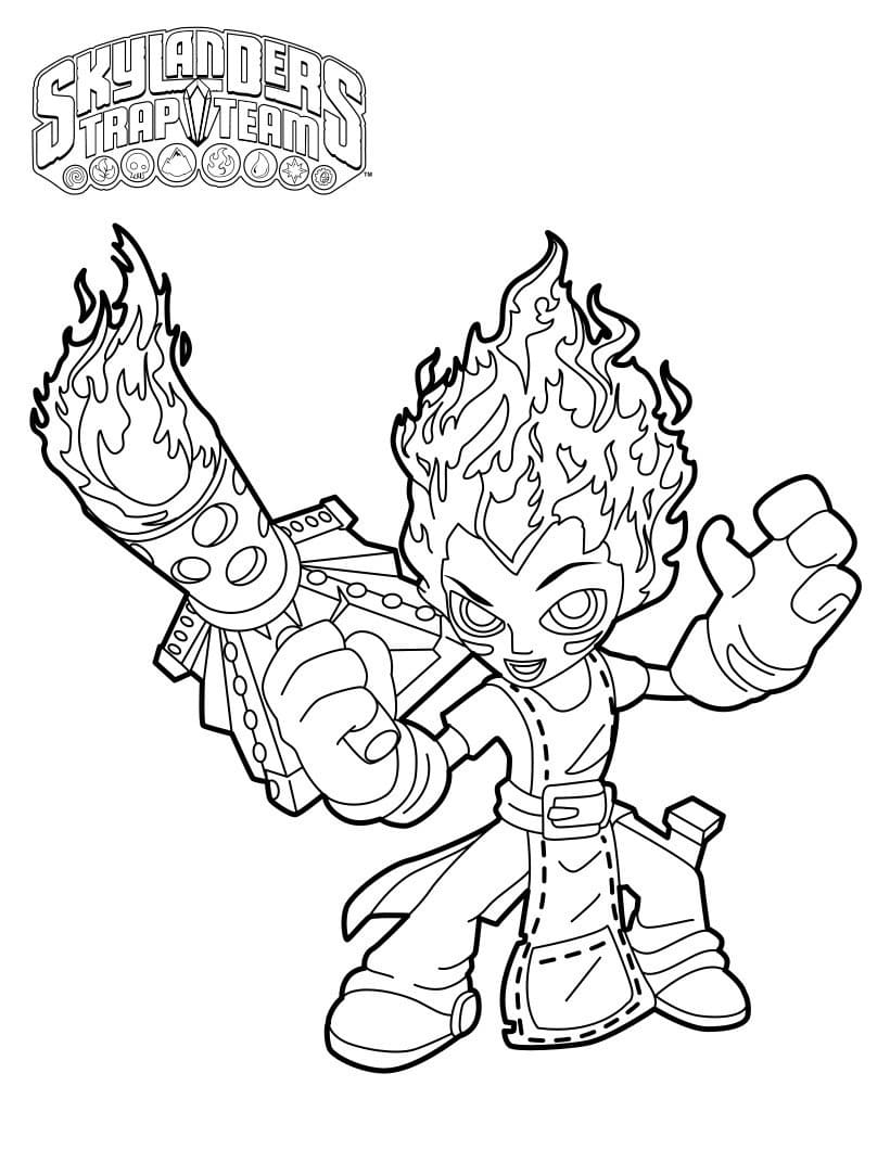 토치 스카이랜더스 coloring page