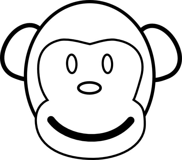 원숭이 얼굴 coloring page