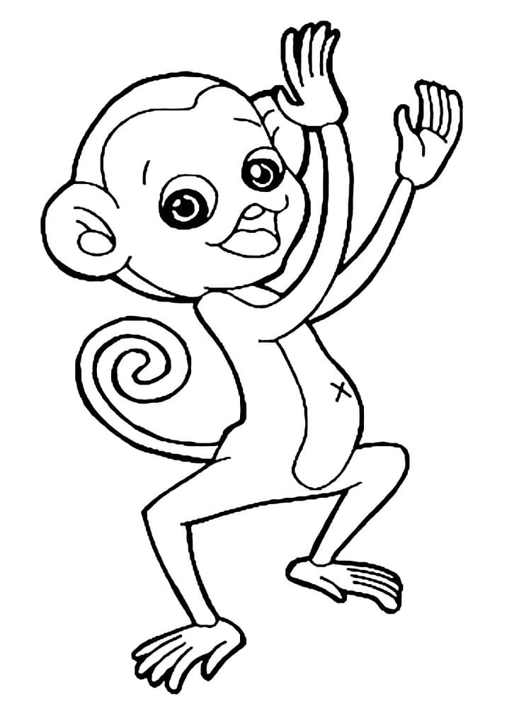 원숭이 인쇄 가능 coloring page