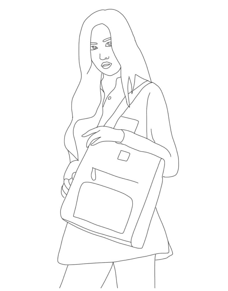Blackpink 장미 coloring page