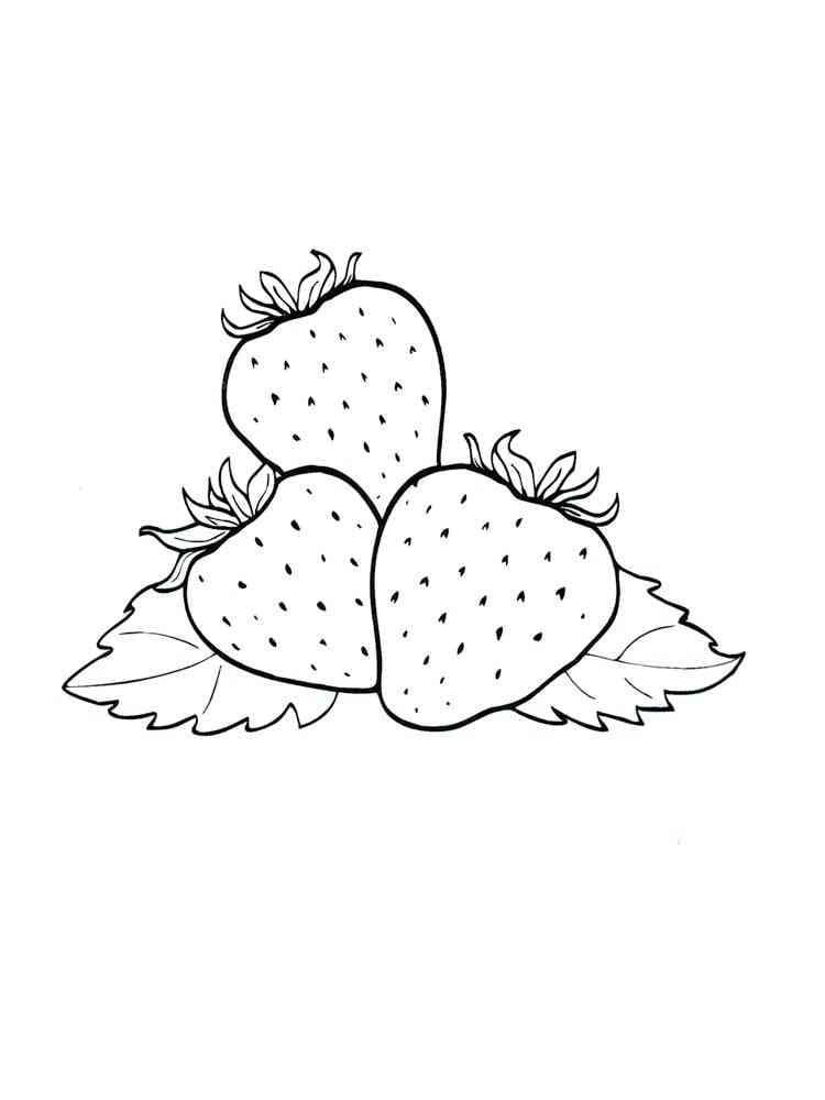 어린이를 위한 딸기 coloring page