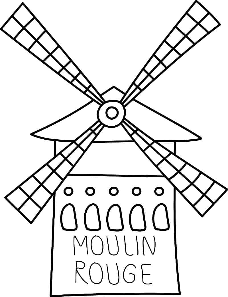 인쇄 가능한 물랑루즈 coloring page