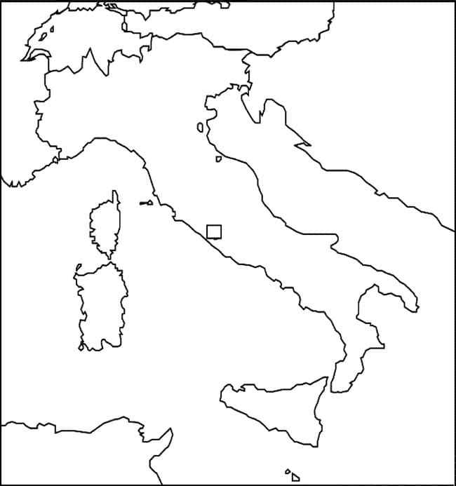 이탈리아 지도 인쇄 가능