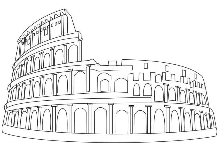 Printable The Colosseum coloring page