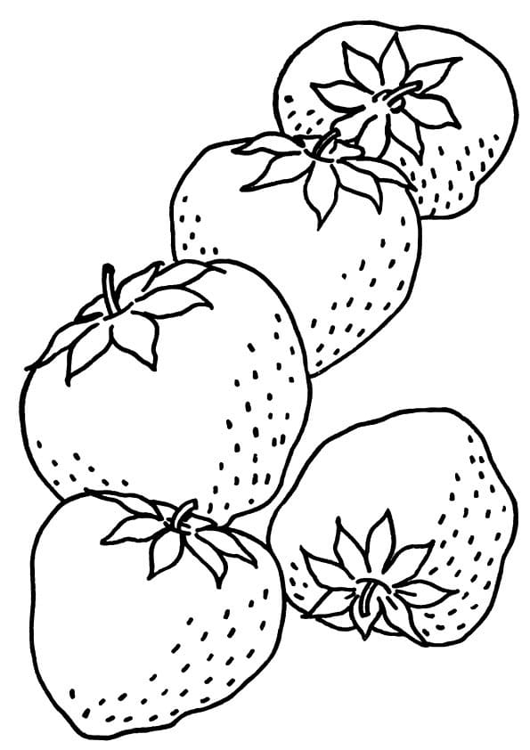 딸기 인쇄 가능 coloring page