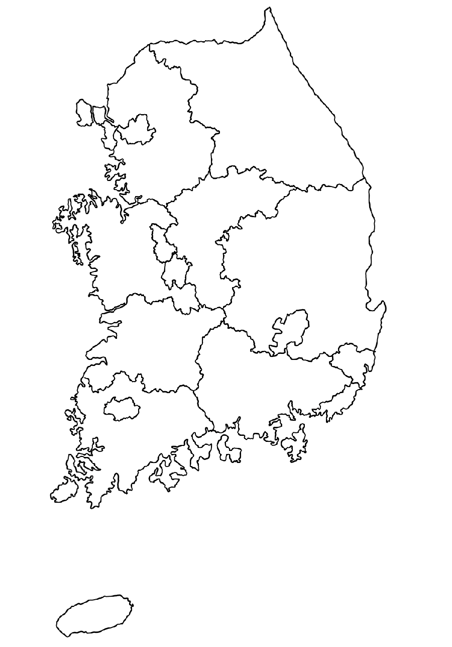 한국의 지도 - 시트 8