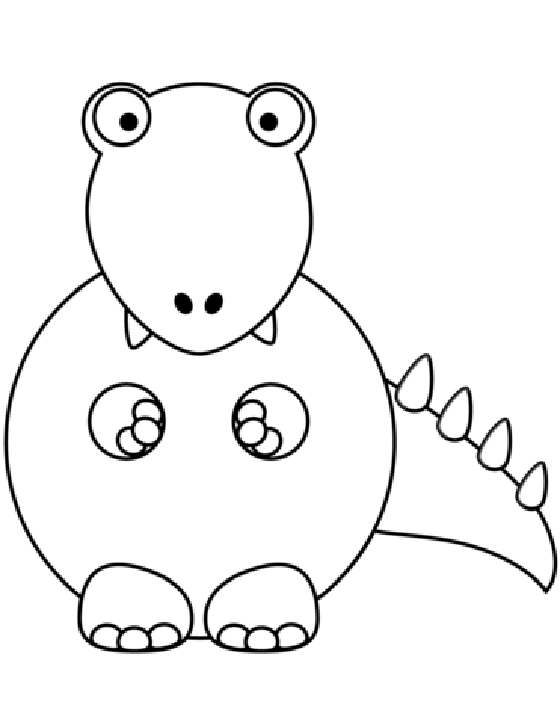 꼬마 티라노사우루스 공룡 coloring page