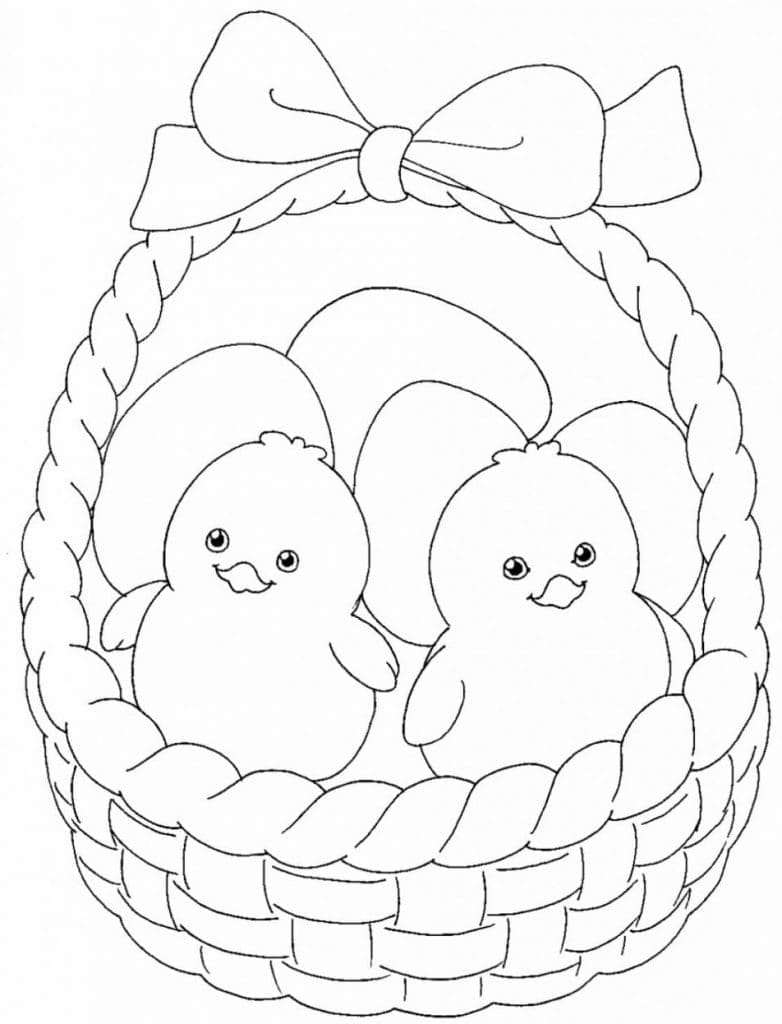 아기 병아리 coloring page