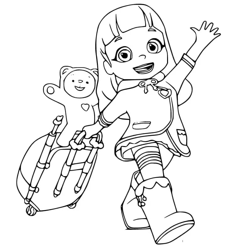 어린이를 위한 레인보우 루비 이미지 coloring page