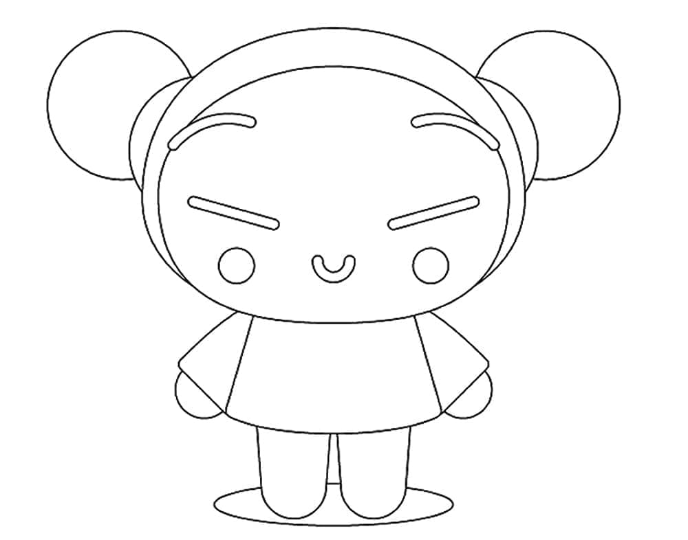 정말 행복한 뿌까 coloring page