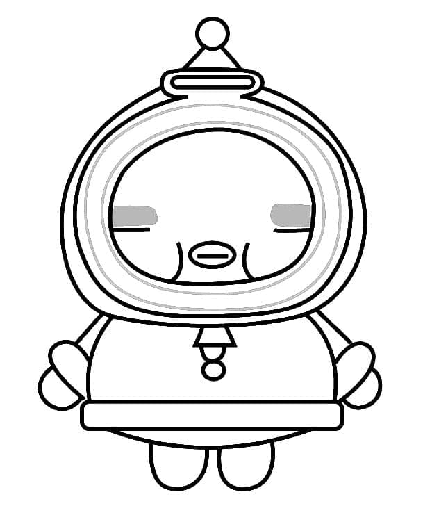 뿌까의 산타 coloring page