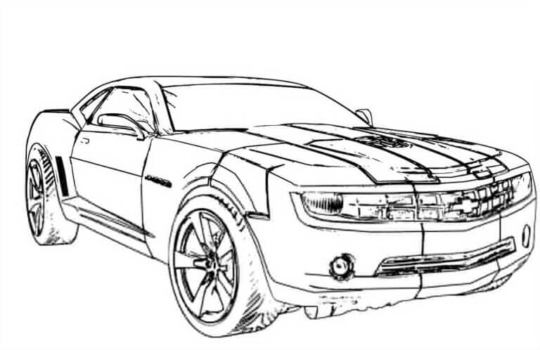 범블비 자동차 coloring page
