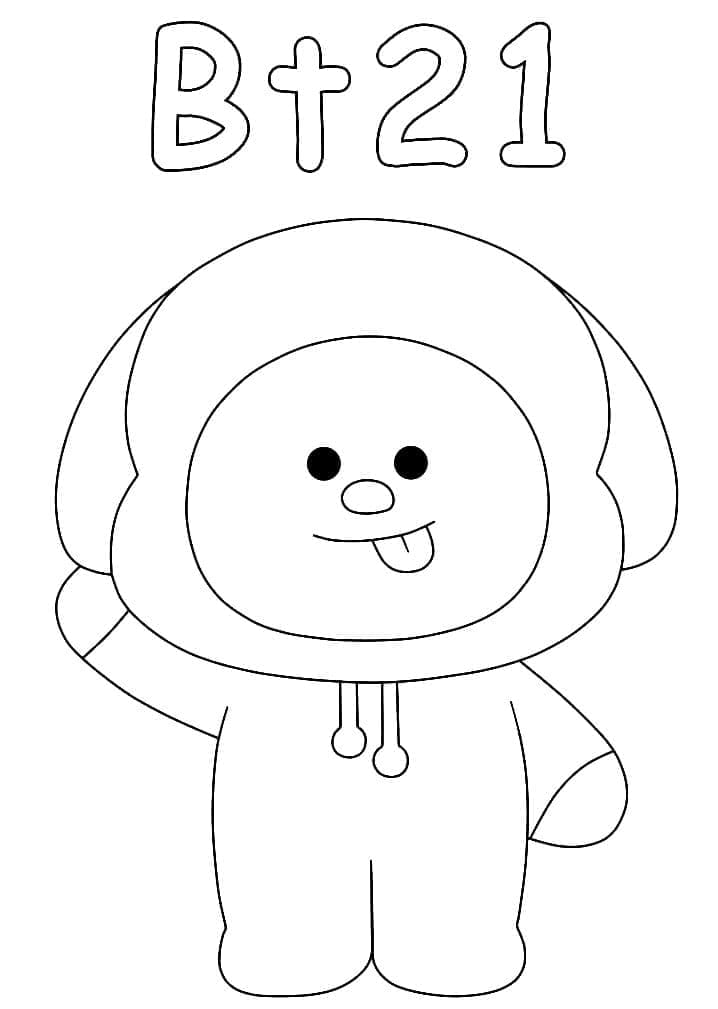 BT21 치미 coloring page